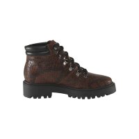 Leather booties, brown-black