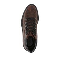 Leather booties, brown-black