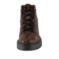 Leather booties, brown-black