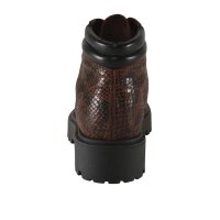 Leather booties, brown-black
