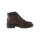 Leather booties, brown-black