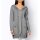 Cardigan with hood, grey-silver