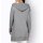 Cardigan with hood, grey-silver