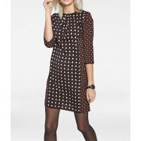 Designer-Druckkleid, bunt