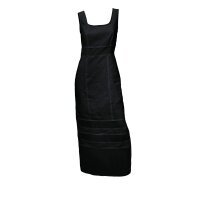 Linen dress, black