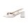 Leder-Slingpumps, weiß
