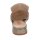Leder-Pantolette, taupe-metallic