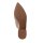 Leder-Pantolette, taupe-metallic