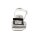 Leather sandal, white-black