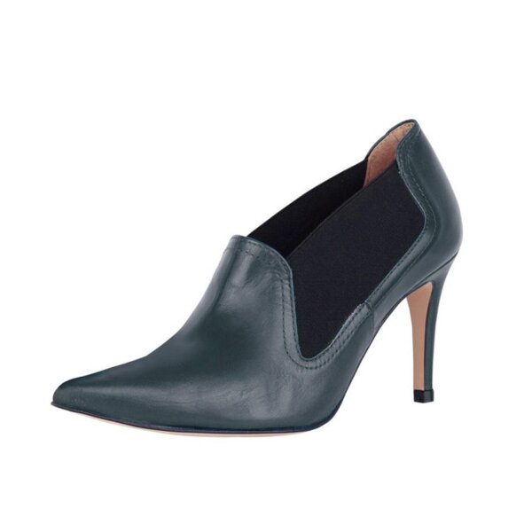 Designer-Pumps, petrolblau
