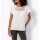 Shirt with crochet lace on the decollete, ecru
