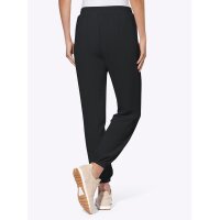 Hose in Crinkle-Qualität, schwarz