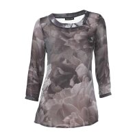 Designer-Tunikadruckbluse, mauve