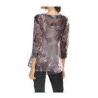 Designer-Tunikadruckbluse, mauve
