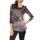 Designer-Tunikadruckbluse, mauve