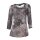 Designer-Tunikadruckbluse, mauve