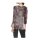 Designer-Tunikadruckbluse, mauve