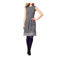 Kleid, offwhite-schwarz