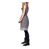 Kleid, offwhite-schwarz