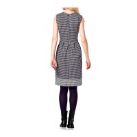 Kleid, offwhite-schwarz