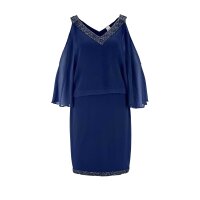 Cocktailkleid m. Perlen, marine