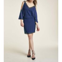 Cocktailkleid m. Perlen, marine