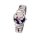 Armbanduhr m. Blüten-Dessin, rosè