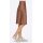 Leather skirt, brown