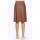 Leather skirt, brown