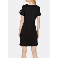 Designer-Jerseykleid und Tasche, schwarz