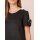 Designer-Jerseykleid und Tasche, schwarz