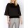 Designer-Sweatshirt m. Tasche, schwarz