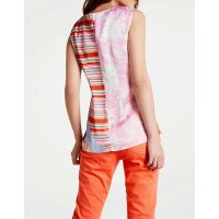 Satin print top, multicolour