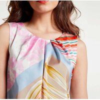 Satin print top, multicolour