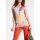 Satin print top, multicolour