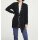Strickjacke m. Rüschen, schwarz