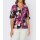 Designer-Wickelshirt, schwarz-magenta