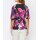 Designer-Wickelshirt, schwarz-magenta