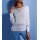 Ajour-Pullover, steingrau-silber