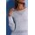 Ajour-Pullover, steingrau-silber