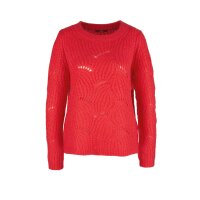 Marken-Grobstrickpullover m. Wolle, koralle
