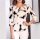 Designer-Pullover m. Cut-Outs, ecru-zitrone