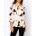 Designer-Pullover m. Cut-Outs, ecru-zitrone
