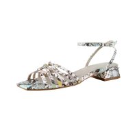 Leather sandal, multicolur
