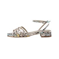 Leder-Sandalette, bunt