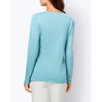 Designer-Cut-Outs-Pullover, aquamarin