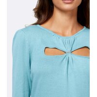Designer-Cut-Outs-Pullover, aquamarin