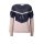 Pullover m. Pailletten, altrosa-nachtblau