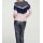 Pullover m. Pailletten, altrosa-nachtblau
