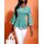 Druckbluse m. Spitze, salbei-bedruckt